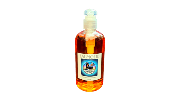 Flesje 100% zalmolie met pompje. Inhoud 300ml