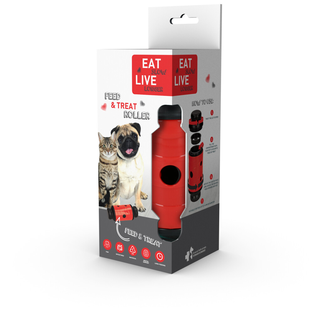 Eat Slow Live Longer Feed and Treat Rood - Afbeelding 3