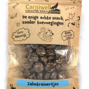 Foto van een zak van Carniwell Zalmtrainertjes hondensnack